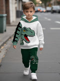 Ensemble sweat à capuche dinosaure pour garçon